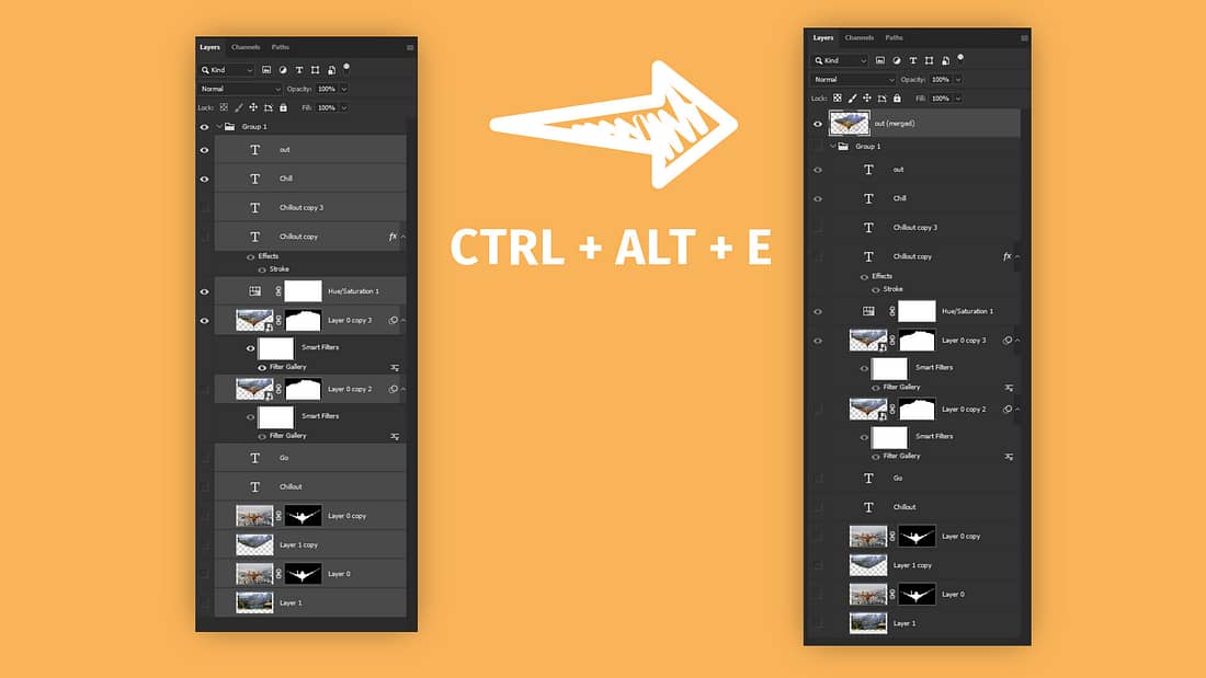 Сливане на слоеве